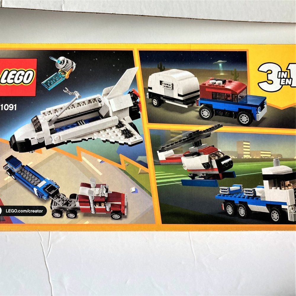 LEGO NWT Creator 3 in1  Shuttle Truck & Trailer Jeep 31091 341 pieces Shuttle - Picture 3 of 5